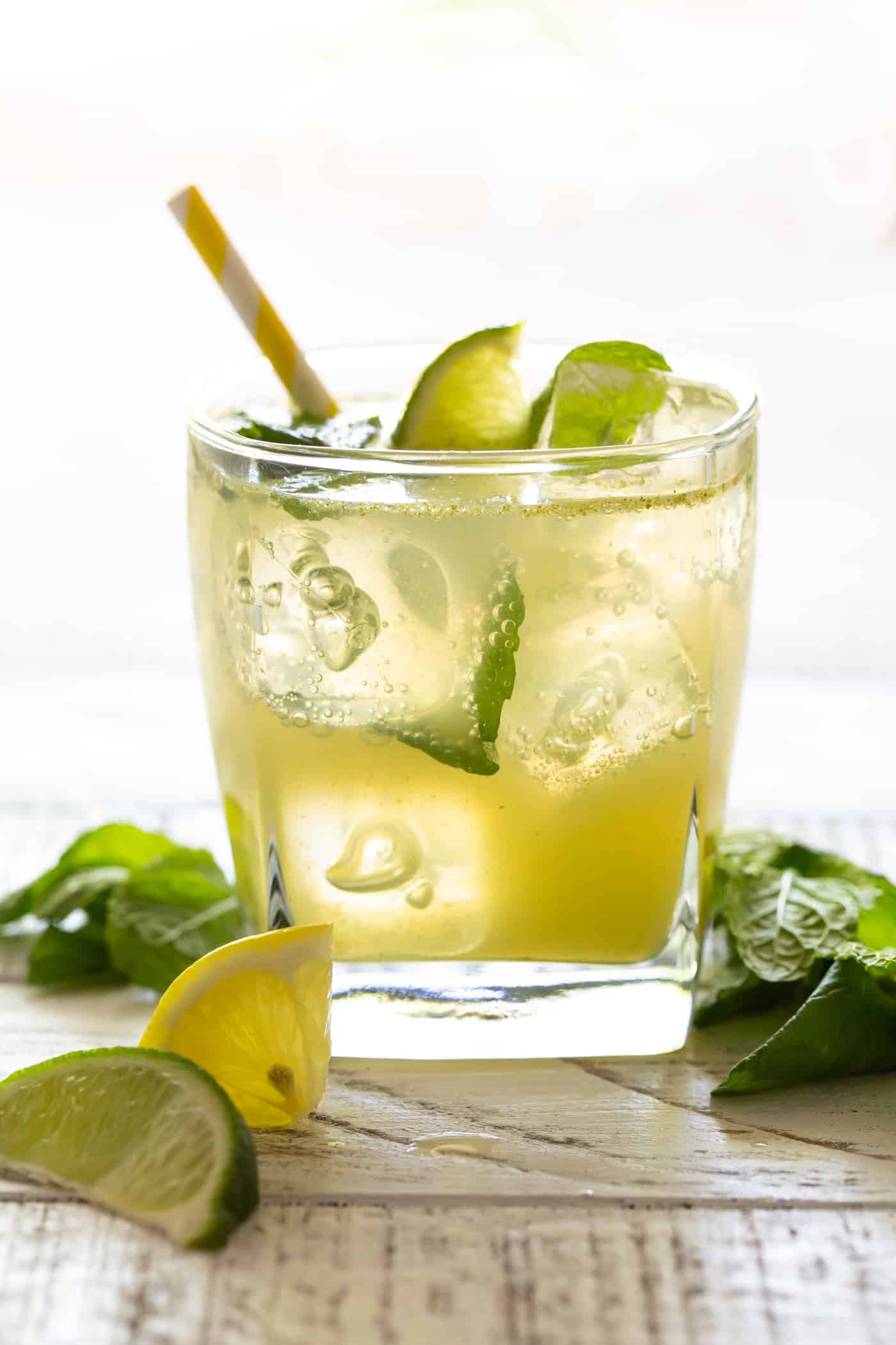 Bootleg Cocktail Made With Gin Vodka Or Rum Garnish Lemon