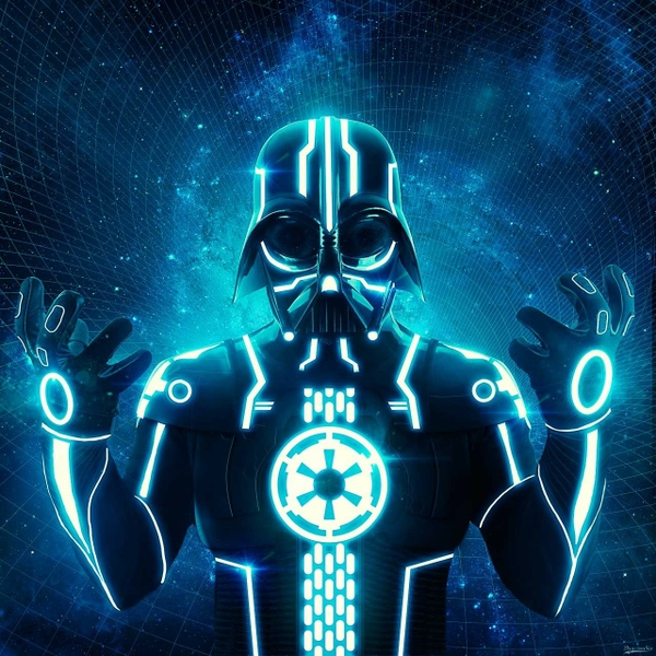 Star Wars Darth Vader Tron Wallpaper