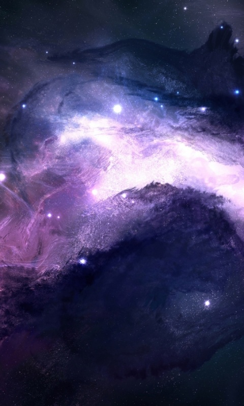 Purple Space Lumia Wallpaper
