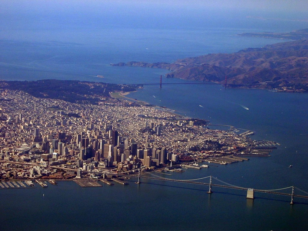 Aerial Photography San Francisco Wallpaper HD Widescreen