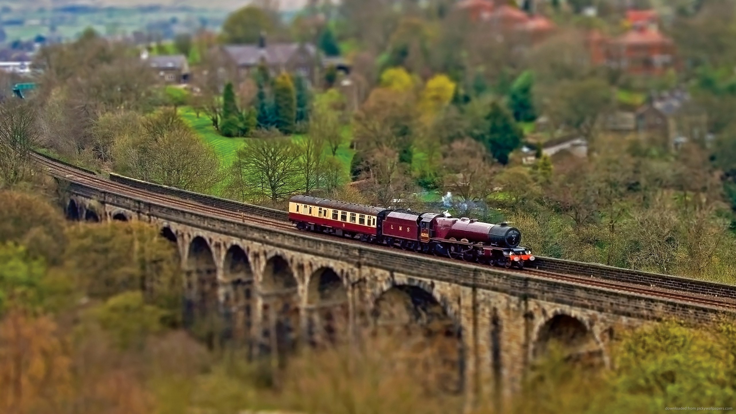  2560x1440 miscellaneous ed old train on a bridge wallpaper download