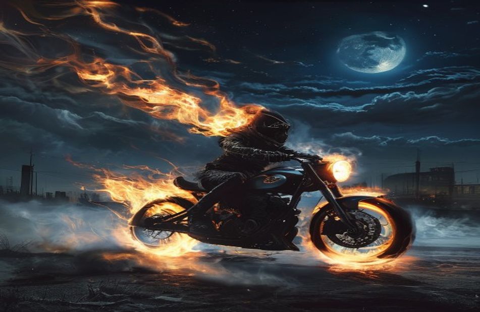 Ghost Rider Bike Wallpaper