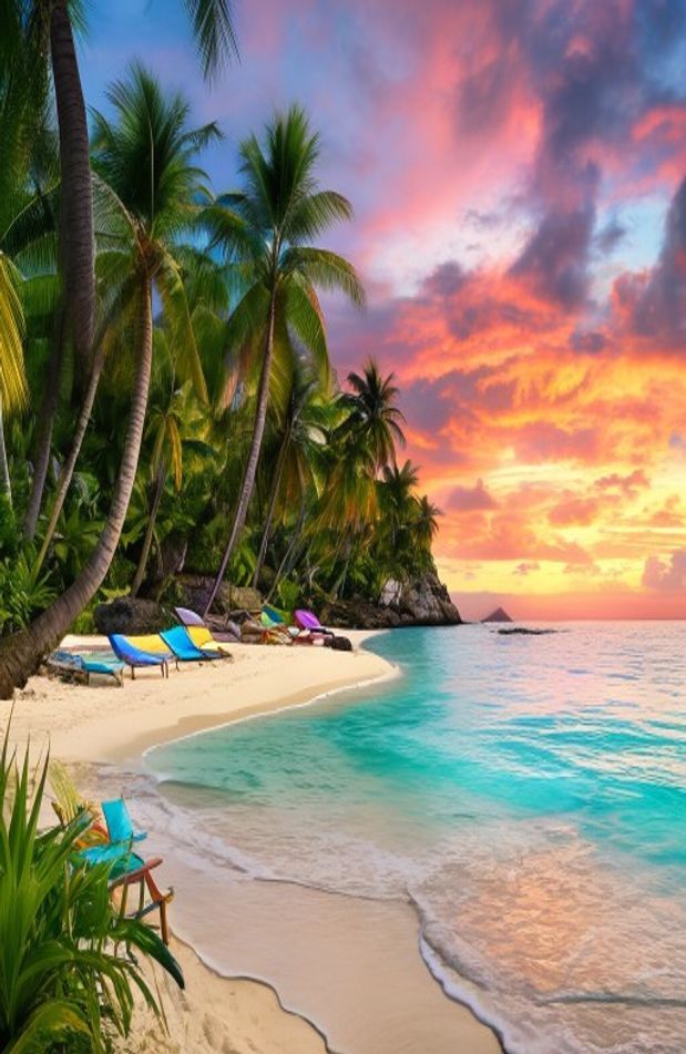 Tropical Island Wallpaper