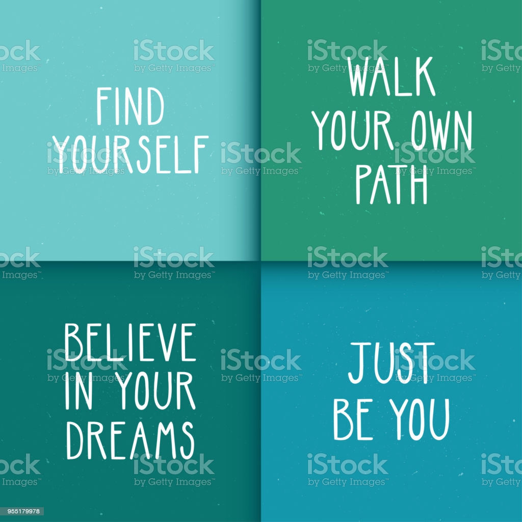 Free download Set Of Four Motivational Posters With Optimistic Quotes ...