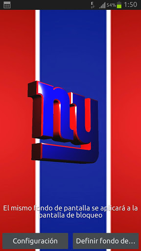 New York Giants 3d Live Wallpaper Logo For Low Cpu Usage