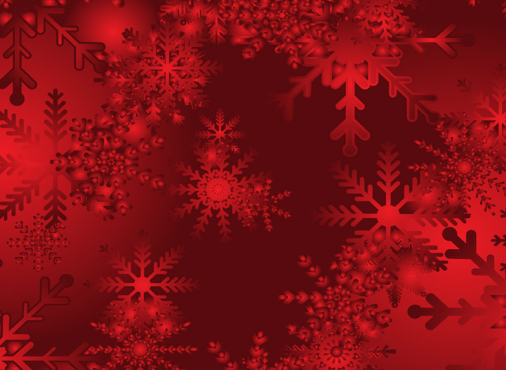 Red Gradient Wallpaper Snow Design