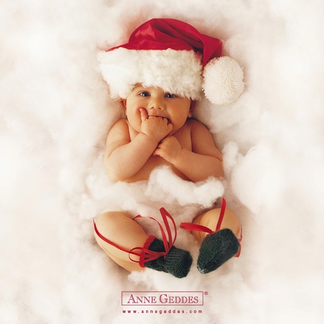 Adorable Christmas Baby Anne Geddes Poses