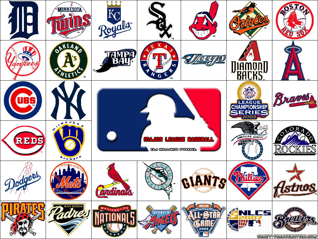 Major League Baseball Teams Logos Photo All Wallpaper
