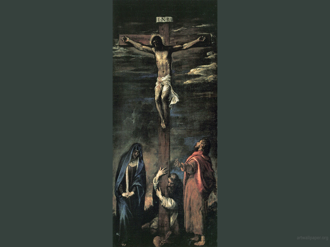 Crucifixion Titian Wallpaper