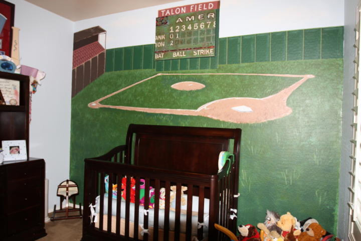 Baseball Field Wallpaper Mural The Home Base