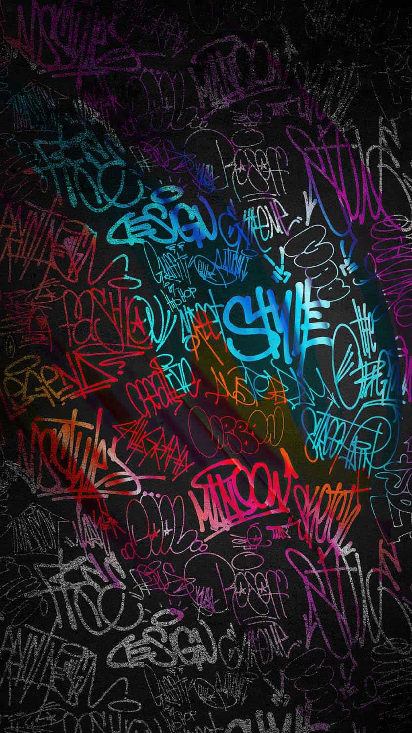 These Grungy Graffiti Wallpaper For iPhone Off