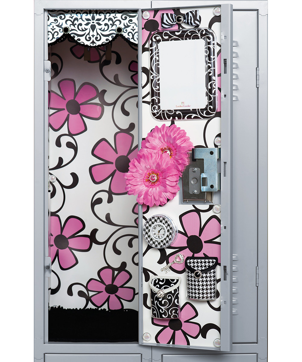 LockerLookz Pink Flower Scroll Locker Wallpaper Set zulily