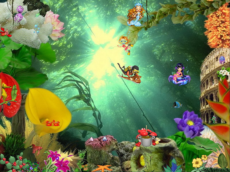 Coral reef aquarium animated wallpaper h33t screensavers for cell phones