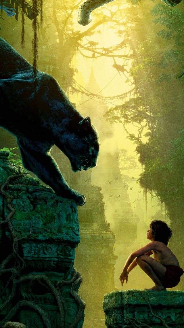 Wallpaper The Jungle Book Mowgli Bagheera Adventure Fantasy