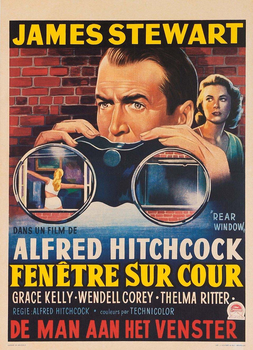 Rear Window Original Belgian Movie Poster Posteritati