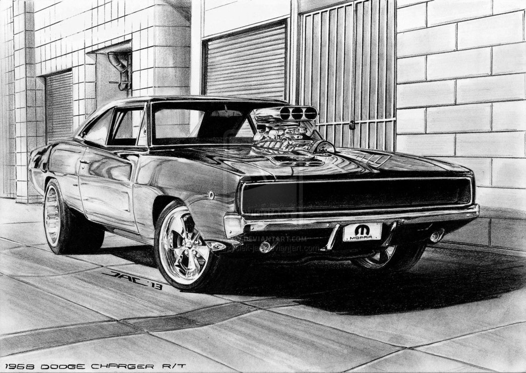 Dodge Charger 1968 чертежи