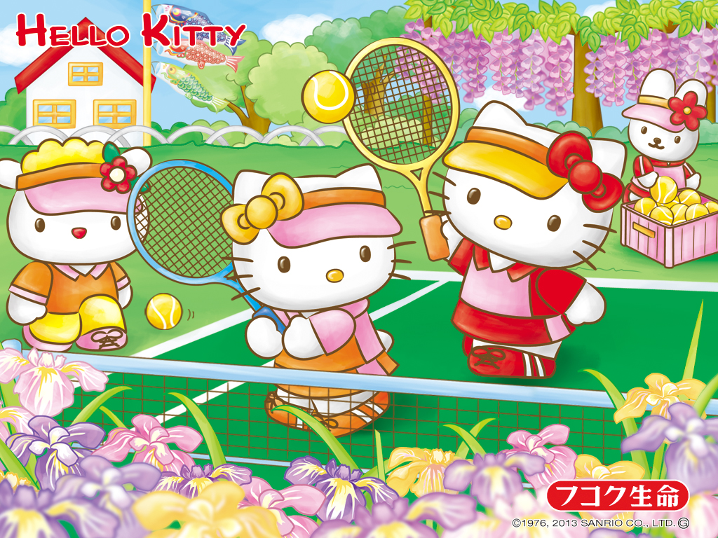 Hello Kitty Tennis Sanrio Wallpaper Friends Pinte