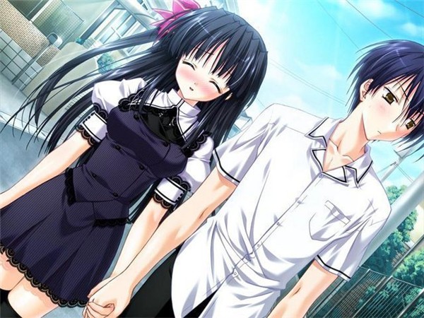 Female and male holding hands illustration Chibi Anime Drawing Anime Love  Couple HD child black Hair people png  PNGWing