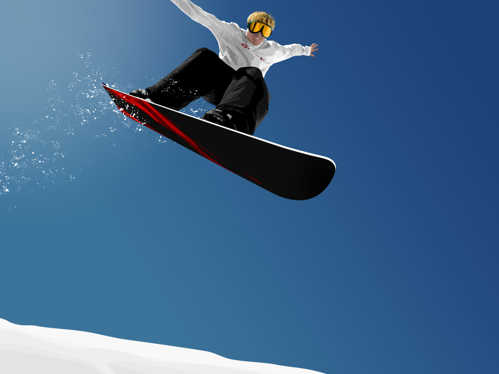 Snowboard Sprung Hintergrundbilder Frei Fotos