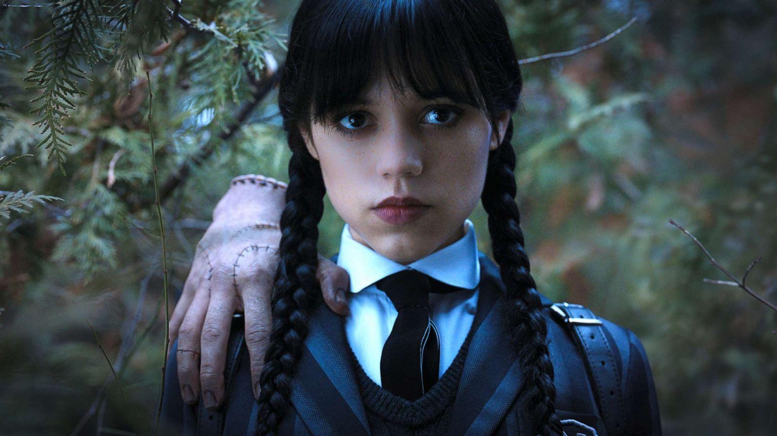 Jenna Ortega as Wednesday Addams Wallpaper 4K Netflix series 9302