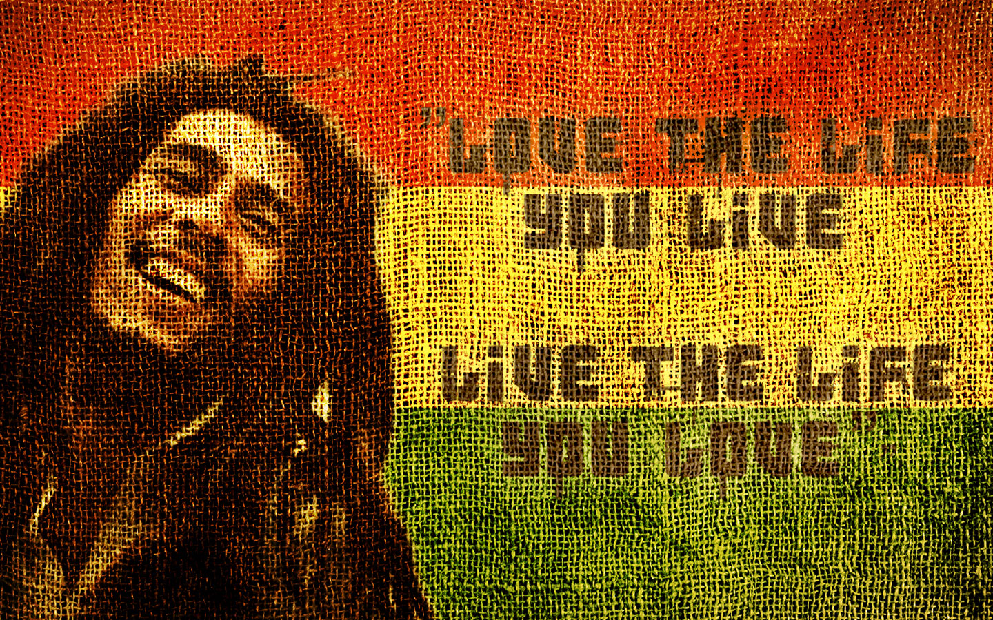 Love Life Bob Marley Quote Wallpaper WallpaperLepi