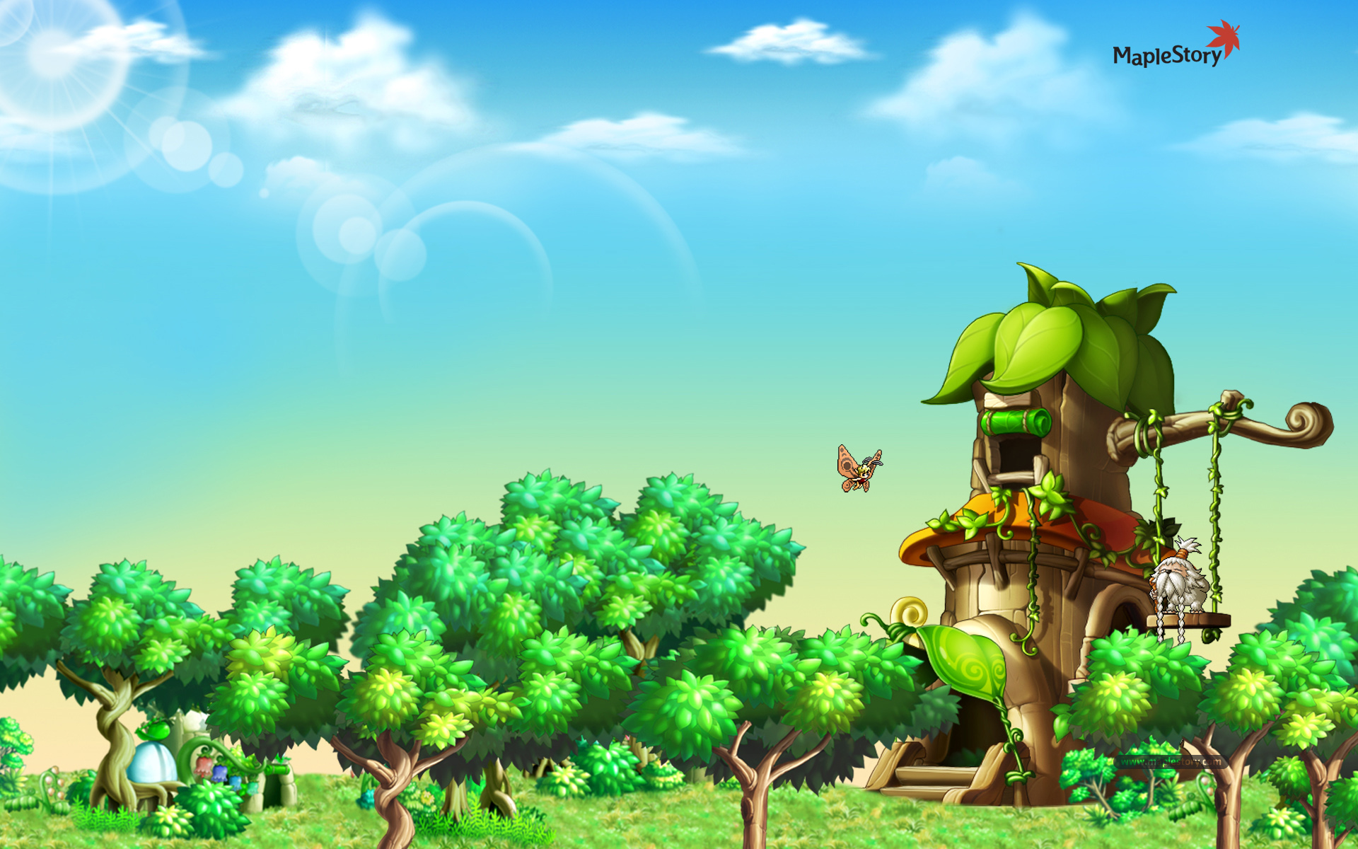 Maplestory Forest Background Clipart