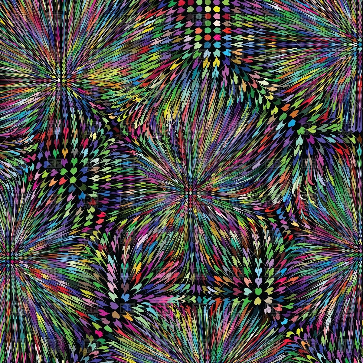 Abstract Colorful Kaleidoscope Background Vector Image Of