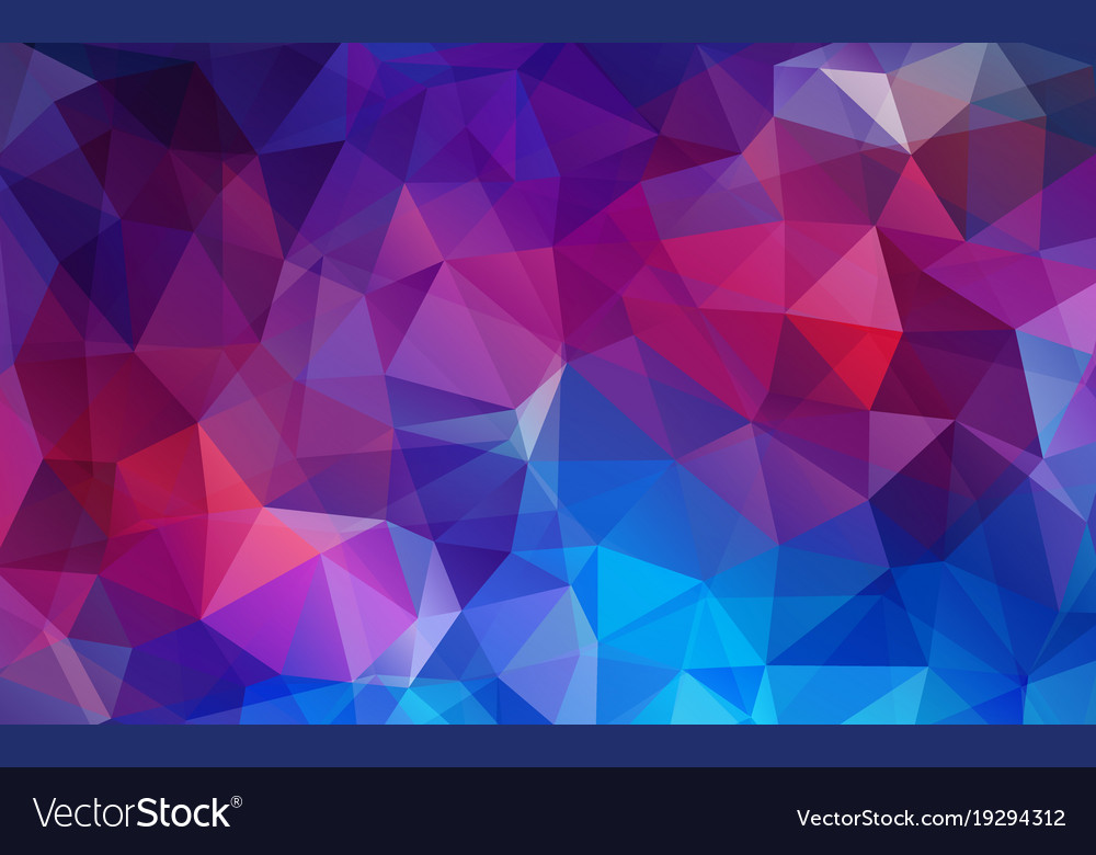 Flat Violet Color Geometric Triangle Wallpaper Vector Image