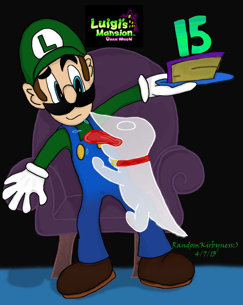 Luigi Mansion Dark Moon BirtHDay Present By Randomkirbyness On