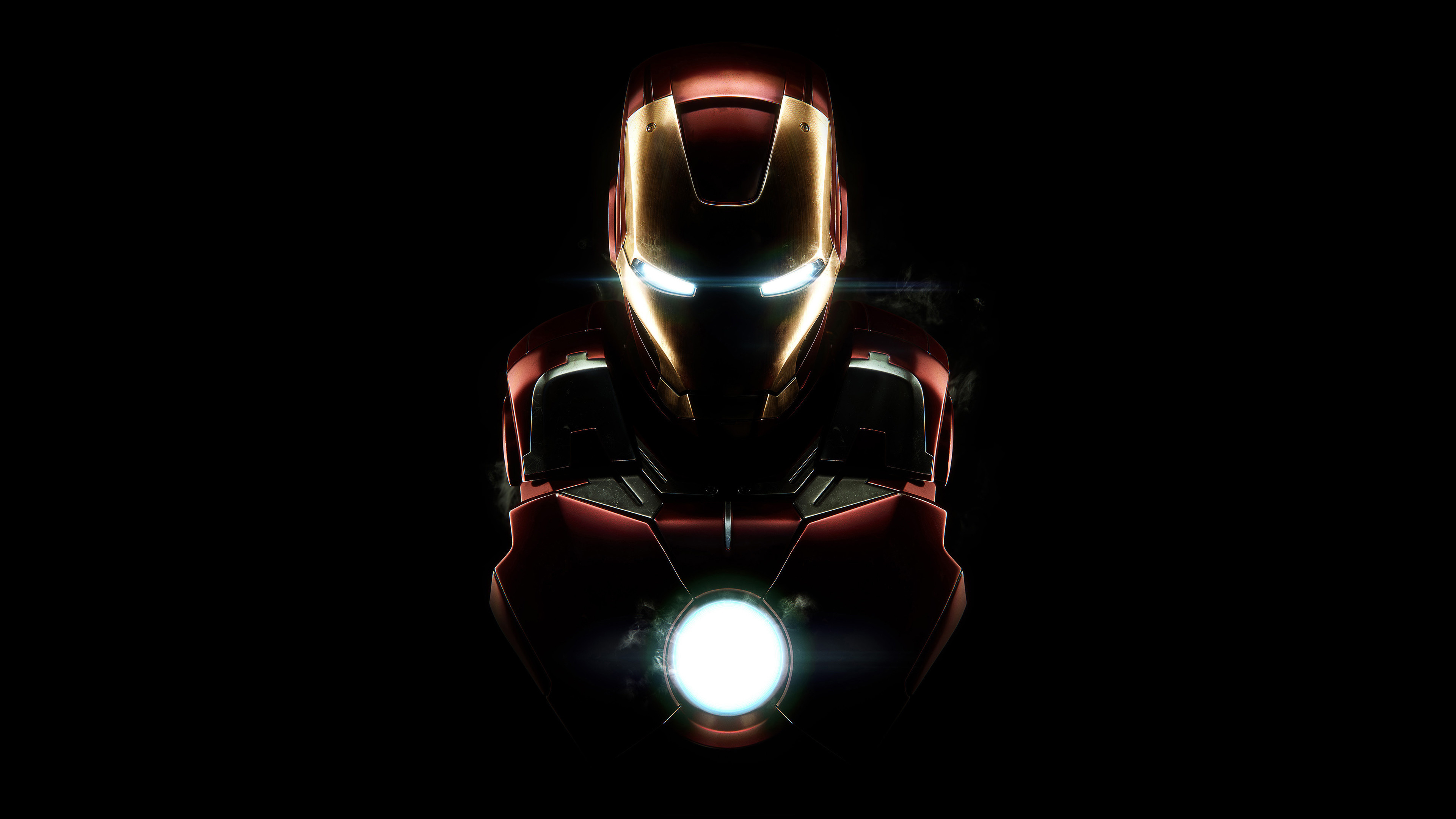 Wallpaper Iron Man Dark Armor Mark Vii 4k
