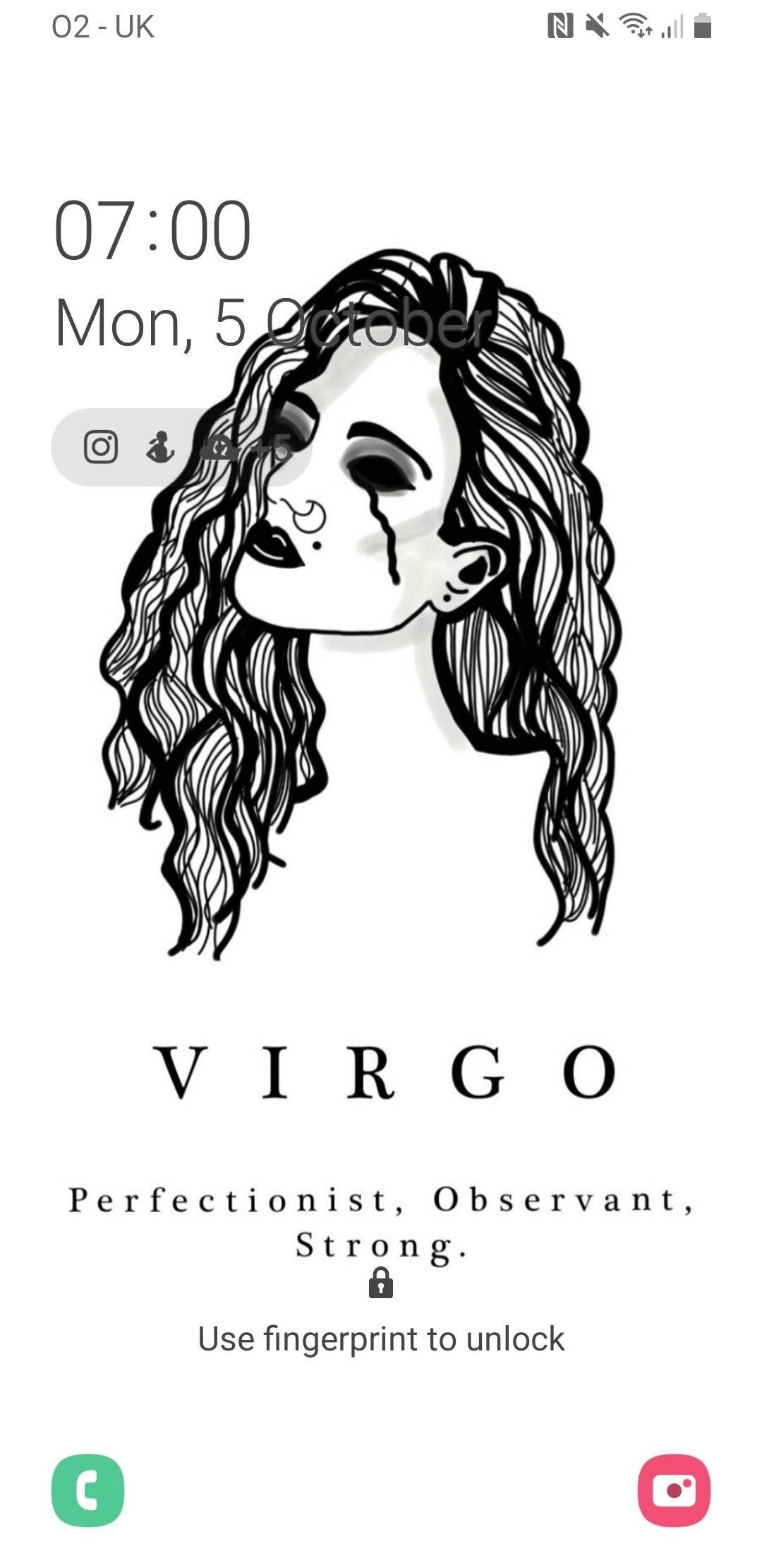 Virgo Phone Wallpaper Earth Star Sign Astrology Art Print