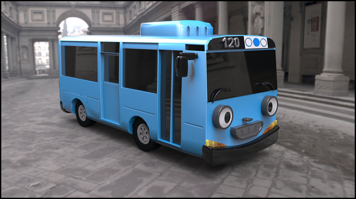 Tayo The Little Bus 3d Model By Quechus13