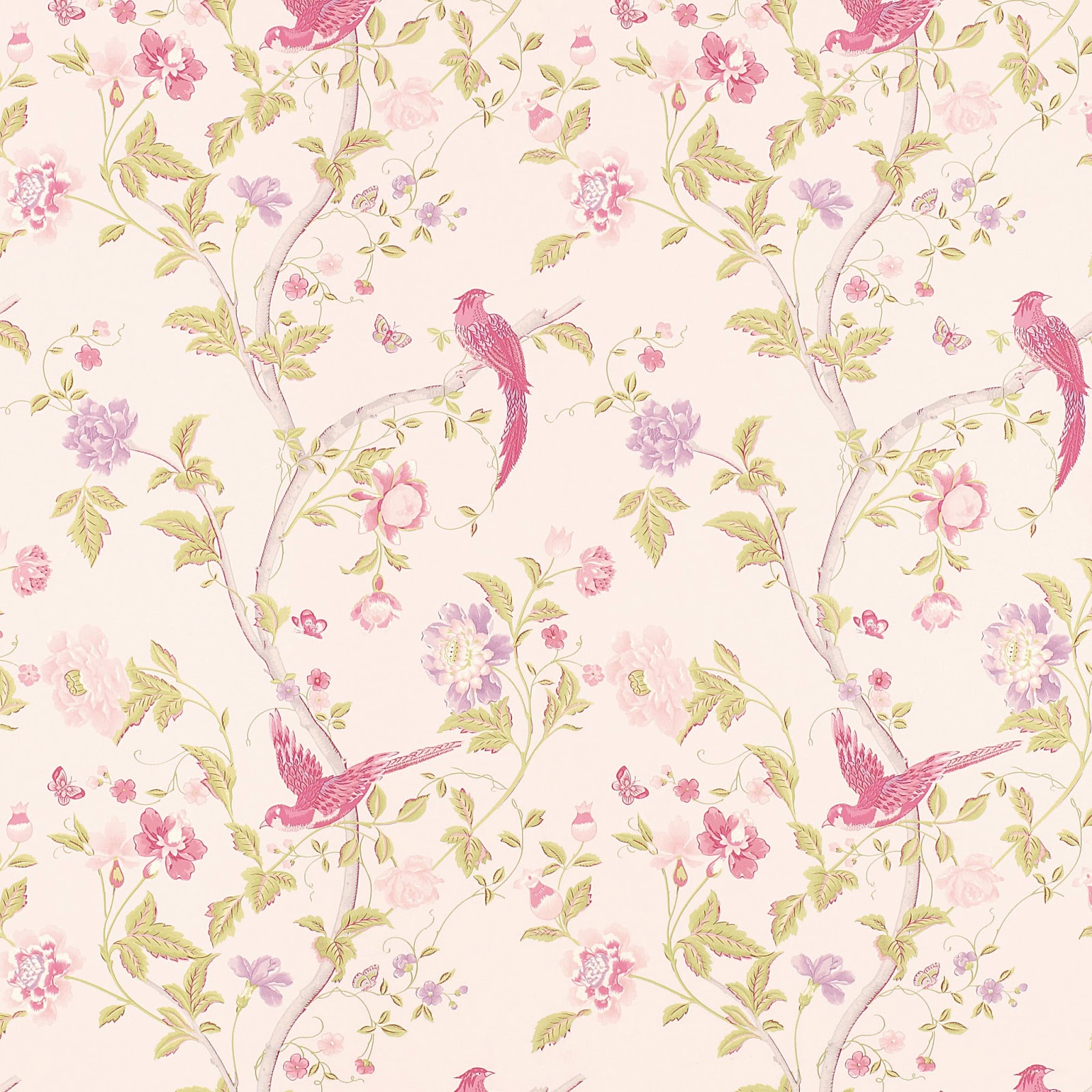 🔥 Download Floral Wallpaper Vintage Pink by @henryc35 | Floral