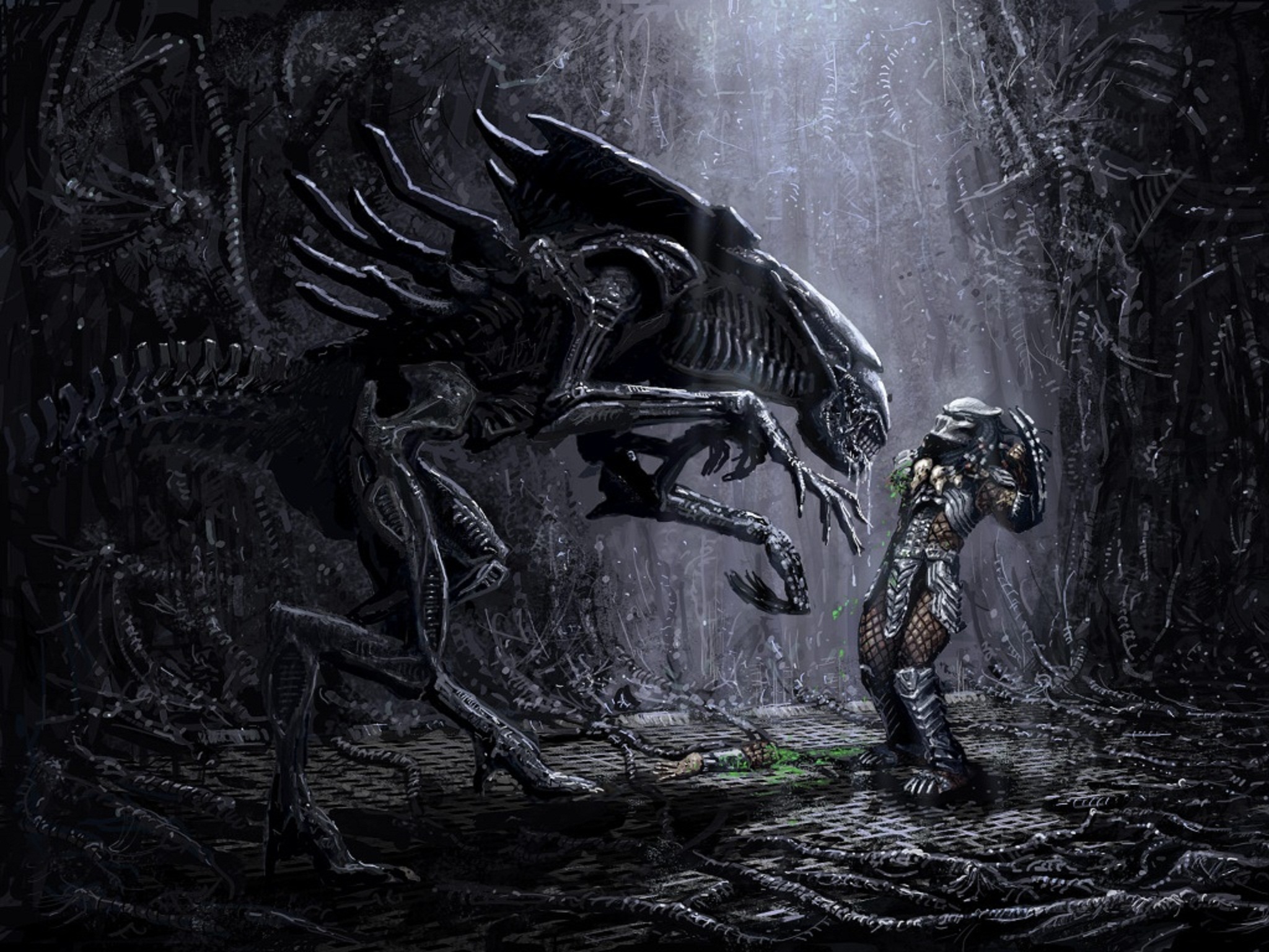 Mother Alien And Predator Vs Wallpaper