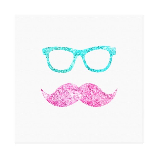 Cute Girly Mustache Wallpaper Funny Glitter Pink