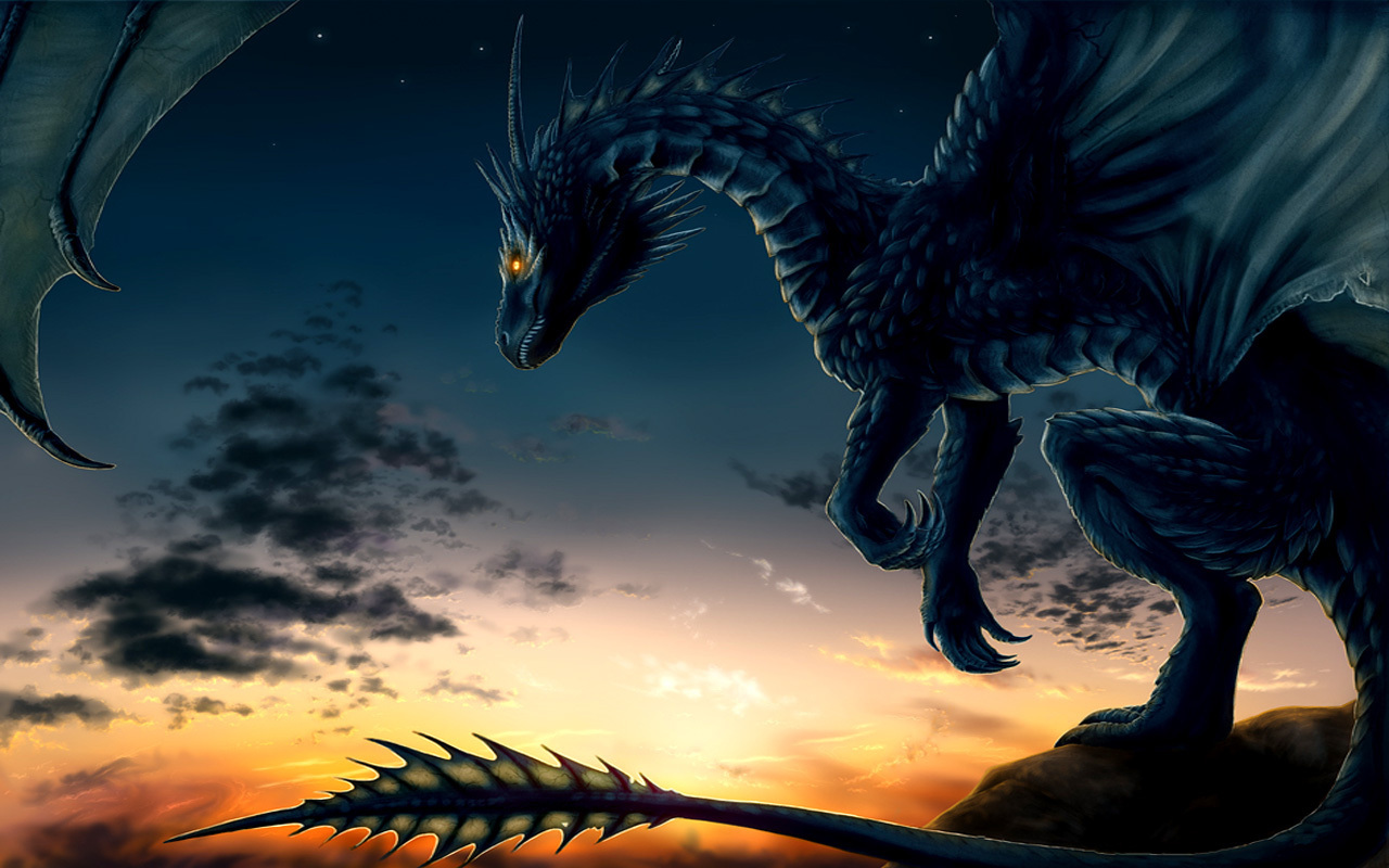 Dragon Puter Wallpaper Desktop Background