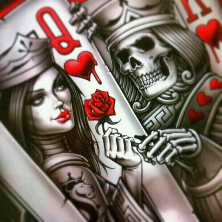 King Queen Of Hearts Art Dibujos