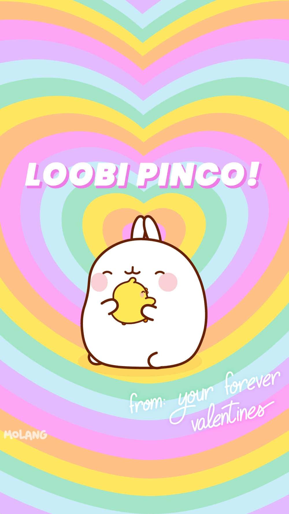 A Cute Bunny With The Words Lobi Pinco From Your Forever