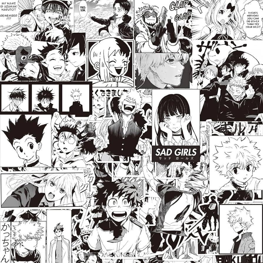 Anime Stickers Pcs Mixed Pack Cartoon For