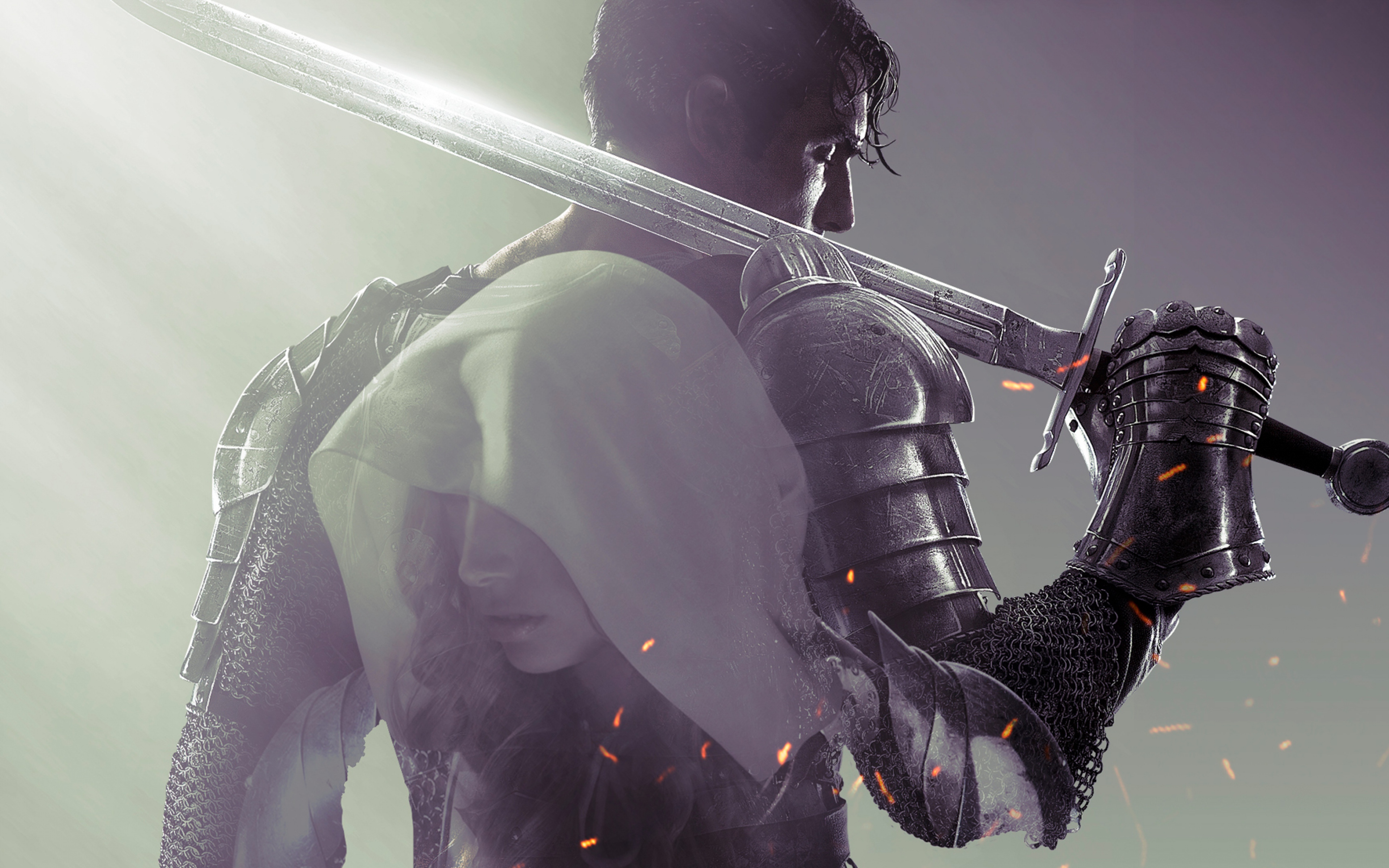 HD Background Dark Souls 2 Knight Armor Sword Game