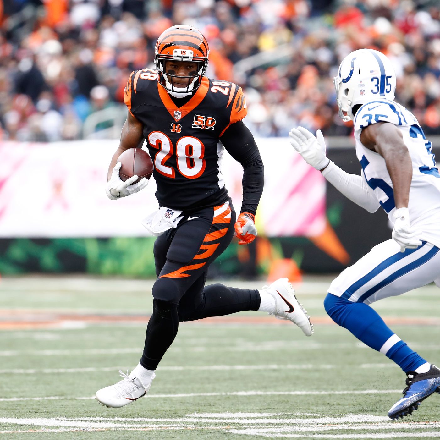 Bengals RB Joe Mixon celebrates touchdown with Milly Rock vs
