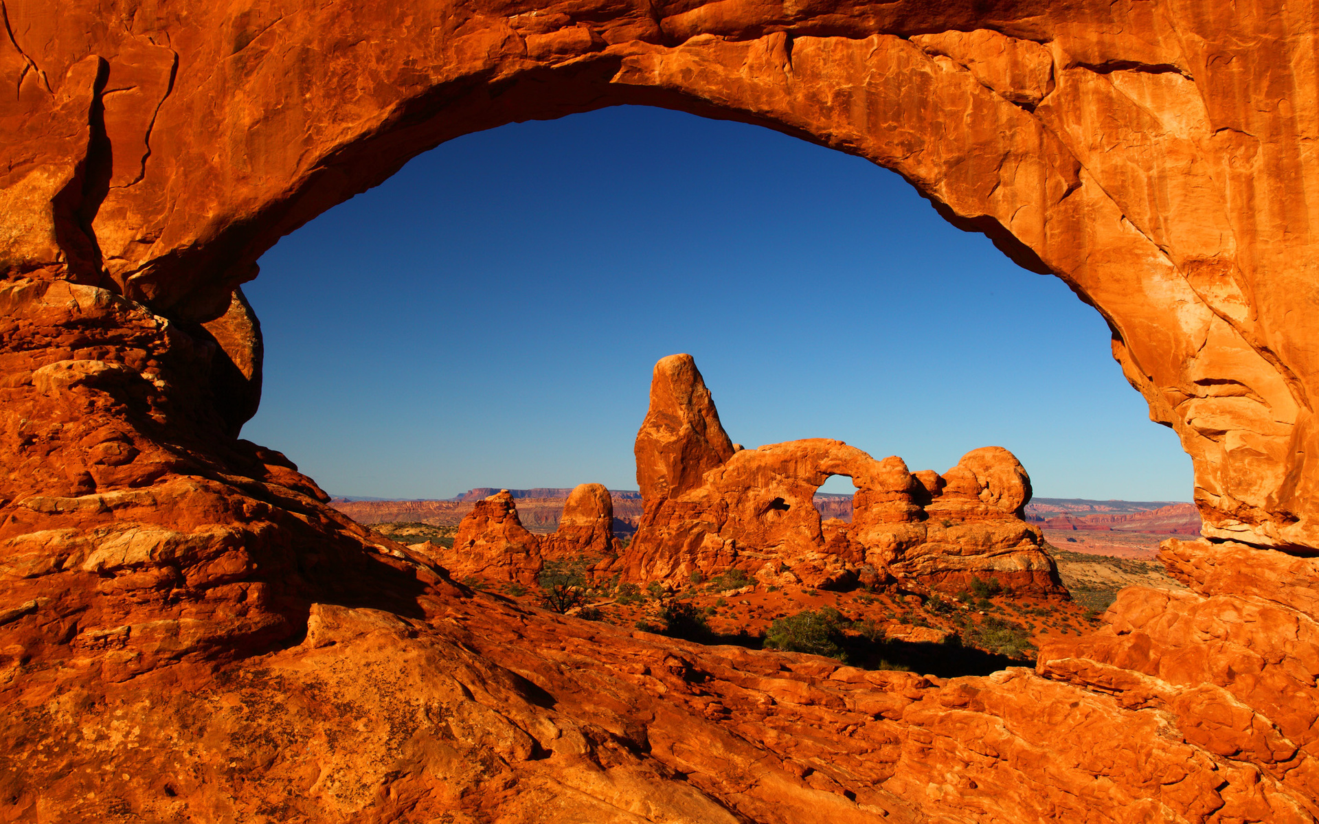 Wallpaper USA arch Utah Arches National Park Double O Arch Double