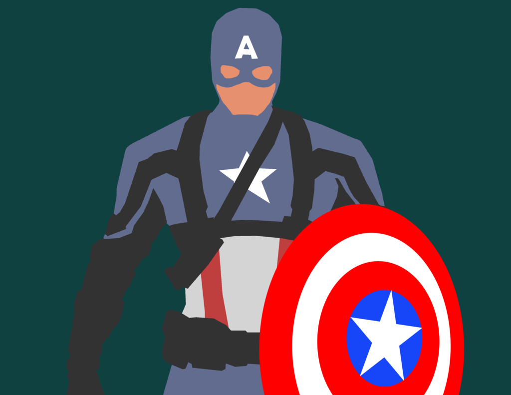 Minimalist Marvel Captain America First Avenger By Maclimeszero On