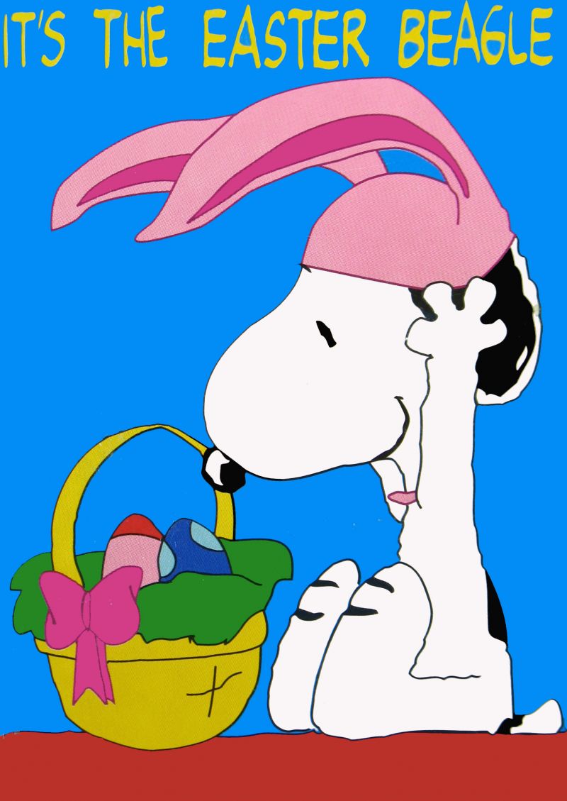 Easter Beagle Flag