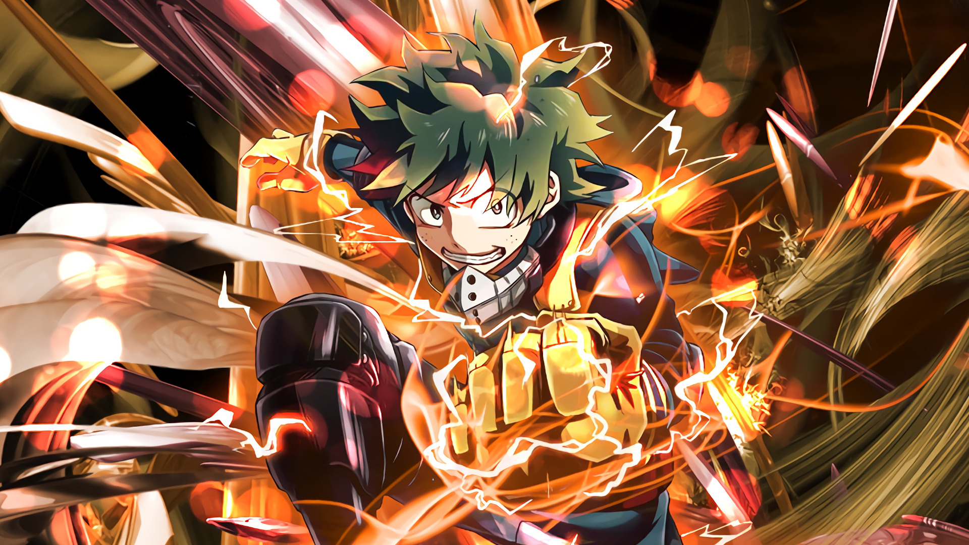 Izuku Midoriya Unleashed Wallpaper