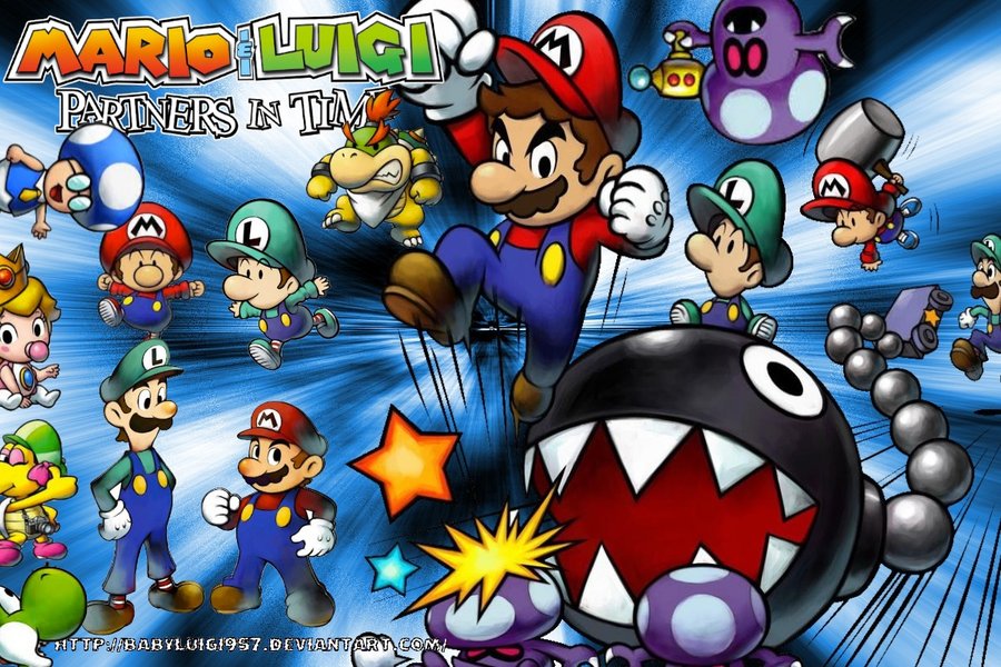 Mario And Luigi Partners In Time Huge Wallpaper By Babyluigi957 On