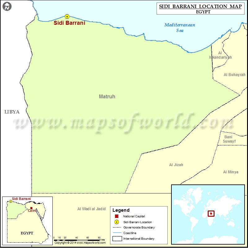 Where Is Sidi Barrani Location Of Sidi Barrani In Egypt Map