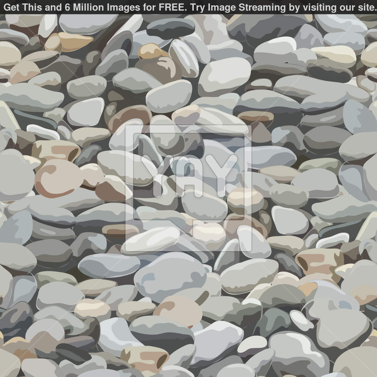 Rock Stone Vector Of River