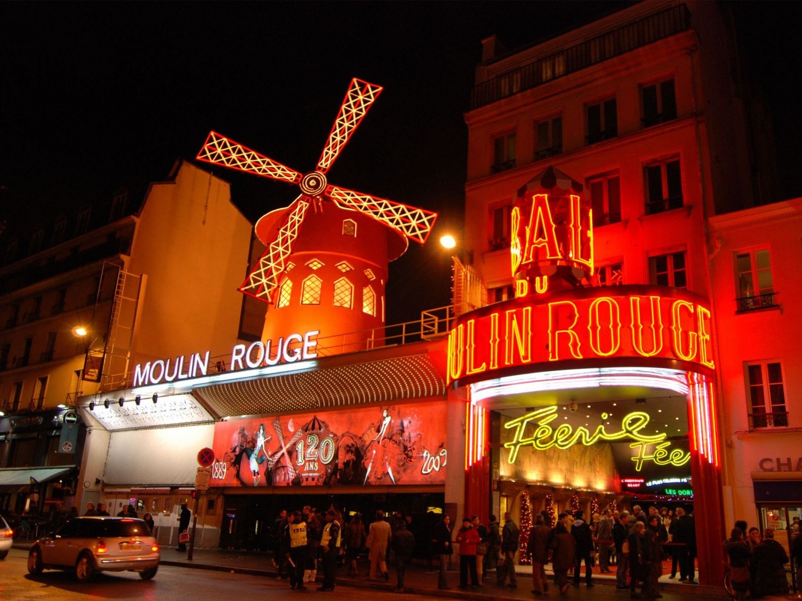 Moulin Rouge Paris Wallpaper Stock Photos