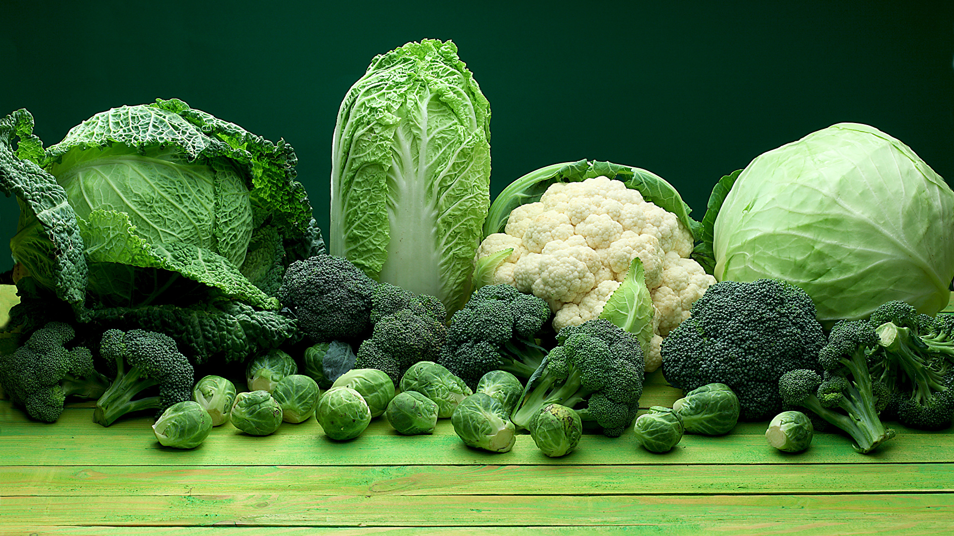 Wallpaper Green Cabbage Food Vegetables